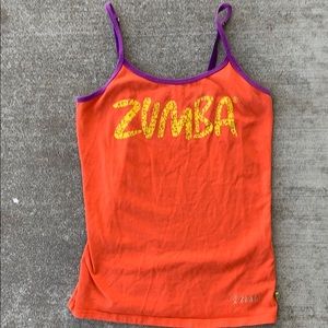 Zumba Fitness Instructor Orange Tank